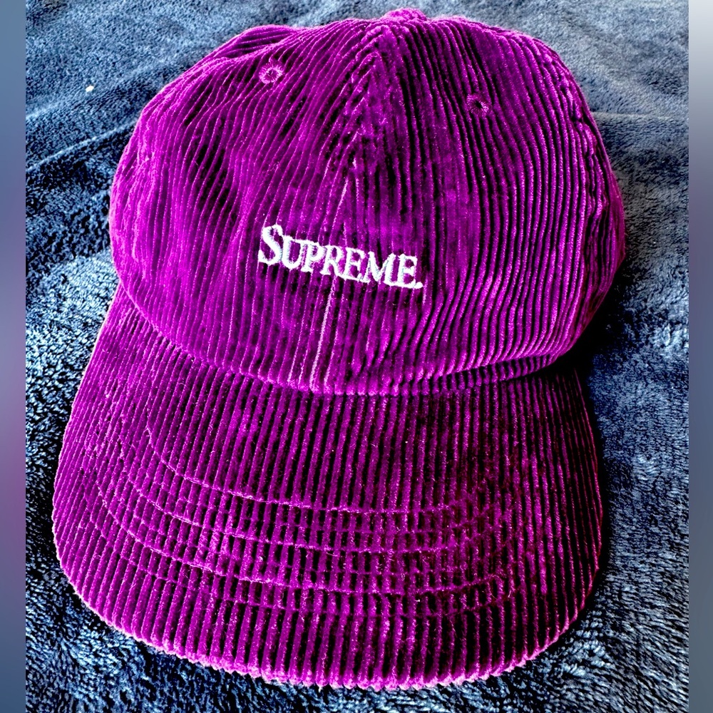 Supreme 6 Panel Cap Purple